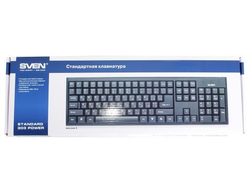 Клавиатура SVEN Standard 303 USB+PS/2 Black