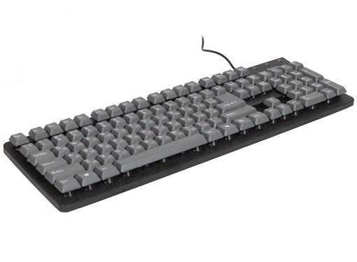 Клавиатура SVEN Standard 301 USB серая ,104 клавиши, влагоустойчивая конструкция, красная кириллица, классич. раскладка, цветная коробка