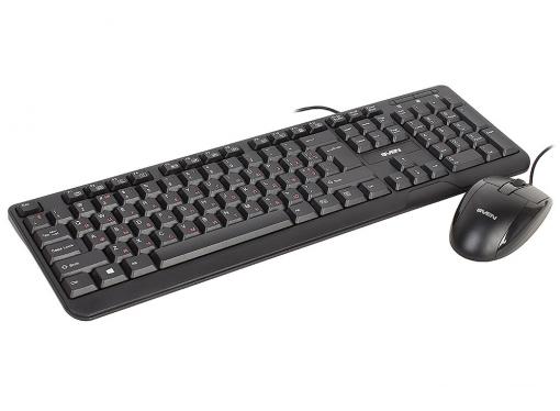 Набор клавиатура + мышь SVEN Standard 300 Combo USB черный