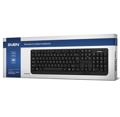 Клавиатура Sven Comfort 2200 Wireless USB черный