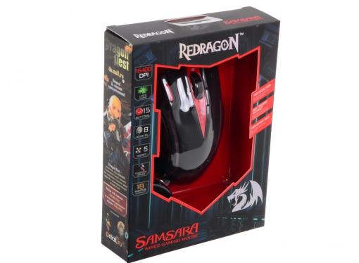 Мышь игровая REDRAGON SAMSARA лазер,15 кнопок,50-16400 dpi