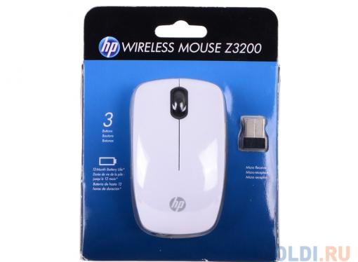 Беспроводная мышь HP z3200 white ,USB
