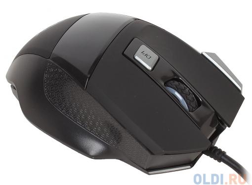Мышь лазерная игровая QCYBER CANE (QC-02-005DV01), 3500 DPI, 7 программируемых кнопок, USB2.0, подсветка