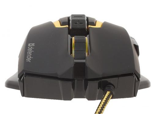 Игровой набор Warhead MP-1400 черный, мышь + ковер DEFENDER