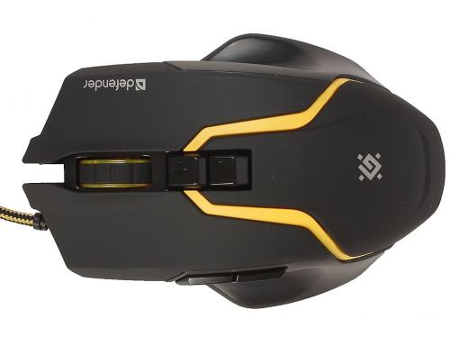 Игровой набор Warhead MP-1400 черный, мышь + ковер DEFENDER