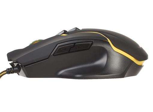 Игровой набор Warhead MP-1400 черный, мышь + ковер DEFENDER