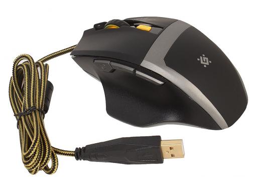 Игровой набор Warhead MPH-1600 черный, мышь + гарнитура + ковер DEFENDER