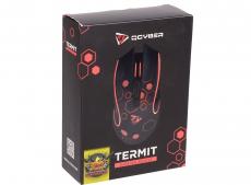Мышь игровая QCYBER TERMIT 800 - 2400DPI . 7 клавиш + скролл. Софт тач пластик. Провод в тканевой оплетке.