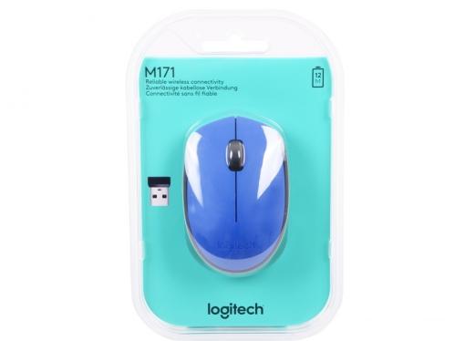 Мышь (910-004640) Logitech Wireless Mouse M171, Blue