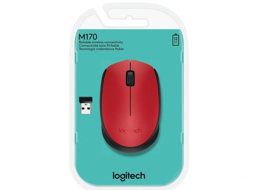 Мышь (910-004641) Logitech Wireless Mouse M171, Red