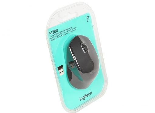 Мышь (910-004287) Logitech Wireless Mouse M280 Black EWR