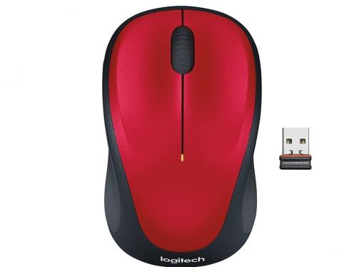 Мышь (910-002496) Logitech Wireless Mouse M235 Red