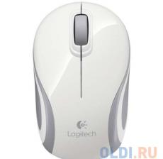 Мышь (910-002735) Logitech Wireless Mini Mouse M187, White