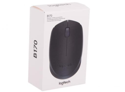 Мышь (910-004798) Logitech Wireless Mouse B170, Black  OEM