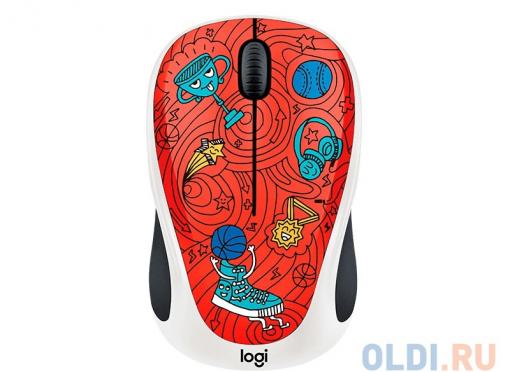 Мышь (910-005054) Logitech Wireless Mouse M238 Doodle Collection CHAMPION CORAL