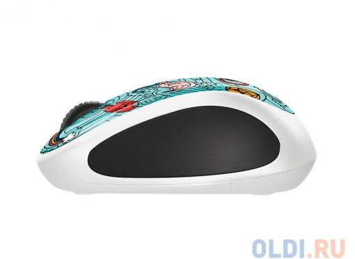 Мышь (910-005055) Logitech Wireless Mouse M238 Doodle Collection BAE-BEE BLUE