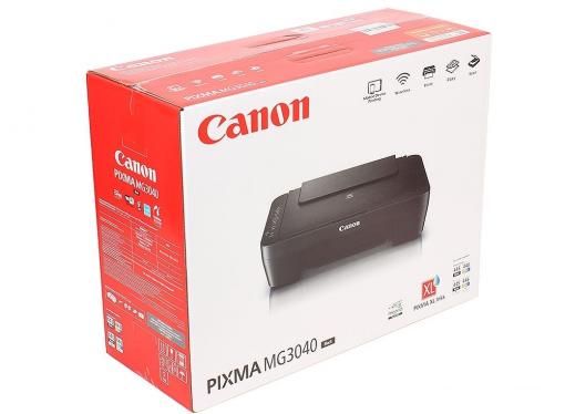МФУ Canon PIXMA MG3040 black (струйный, принтер, сканер, копир, WiFi)