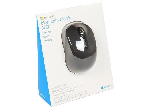 (PN7-00004) Мышь Microsoft Mobile 3600 черный оптическая (1000dpi) беспроводная BT (2but)