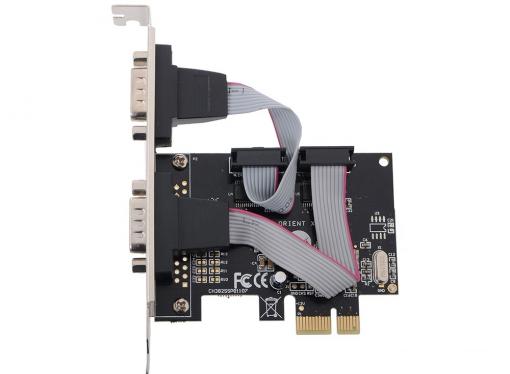Контроллер Orient  XWT-PE2S, PCI-E - 2xCOM, OXPCIe 952, oem