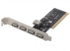 Контроллер PCI to USB2.0 HUB Orient 602 4ext.+1int port, VIA chip, OEM