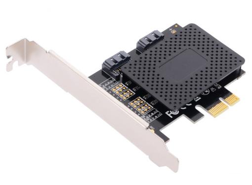 Контроллер ORIENT A1061SL, PCI-E v2.0 SATA 3.0 6 Gb/s, 2int port, поддержка HDD до 6TB, ASM1061 chipset, oem