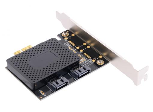 Контроллер ORIENT A1061SL, PCI-E v2.0 SATA 3.0 6 Gb/s, 2int port, поддержка HDD до 6TB, ASM1061 chipset, oem