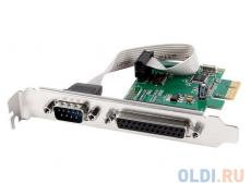 Контроллер Orient XWT-PE1S1PV2, PCI-E to COM 1-port + LPT 1-port (WCH CH382) oem