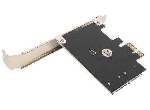 Контроллер Orient A1061RAID, PCI-E v2.0 SATA 3.0 6 Gb/s, 2int port, RAID 0/1/SPAN, поддержка HDD до 6TB, ASM1061R chipset, oem