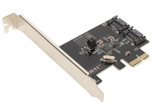 Контроллер Orient A1061RAID, PCI-E v2.0 SATA 3.0 6 Gb/s, 2int port, RAID 0/1/SPAN, поддержка HDD до 6TB, ASM1061R chipset, oem
