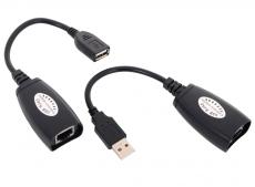 Адаптер USB-AMAF/RJ45, по витой паре до 45m , VCOM (CU824)