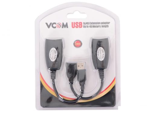 Адаптер USB-AMAF/RJ45, по витой паре до 45m , VCOM (CU824)