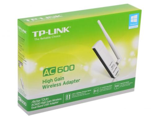 Беспроводной Wi-Fi адаптер TP-LINK Archer T2UH AC600 802.11acbgn, 150/433Mbps, 2.4/5GHz, USB