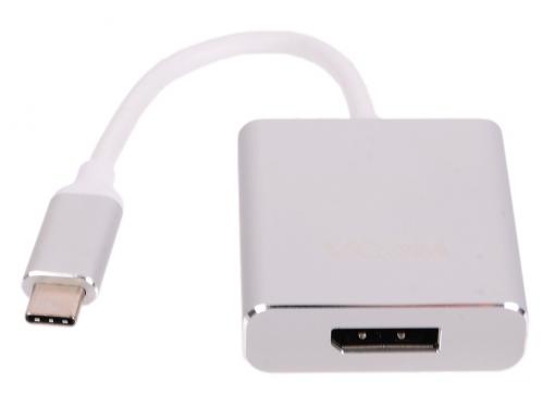 Кабель-адаптер USB 3.1 Type-Cm - DP(f) 3840x2160@30Hz, 10Gbps , 0,15m VCOM (CU422M)