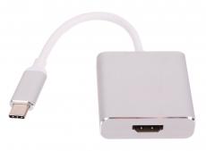 Кабель-адаптер USB 3.1 Type-Cm - HDMI A(f) 3840x2160@60Hz, 10Gbps , 0,15m VCOM (CU423M)