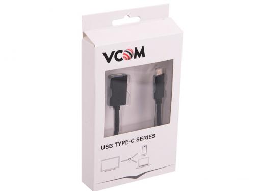 Кабель-адаптер USB 3.1 Type-Cm - USB 3.0 Af , OTG 1,5A , 5,0Gbps , 0,2m VCOM (CU409)