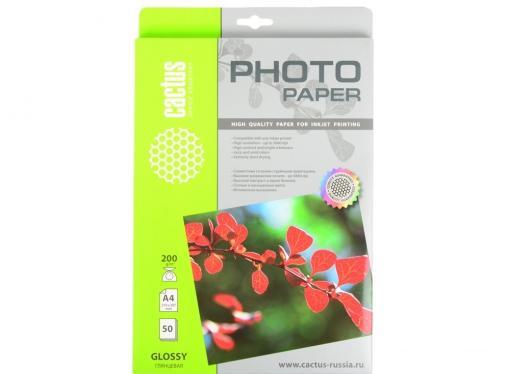 Фотобумага Cactus CS-GA420050 глянцевая А4 200 г/м2 50 листов