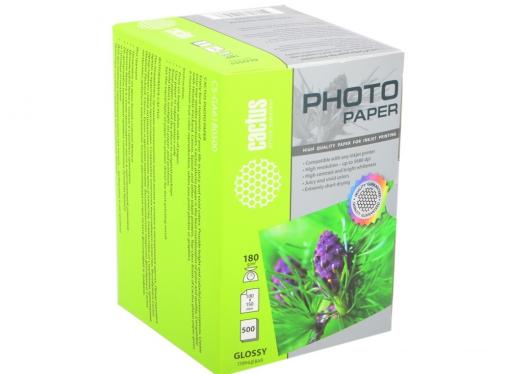 Фотобумага Cactus CS-GA6180500 глянцевая 10x15 180 г/м2 500 листов