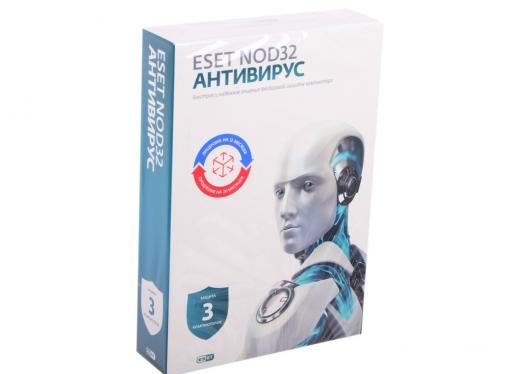 Антивирус ESET NOD32 Антивирус + Bonus  универсальная лицензия на 1 год на 3ПК или продление на 20 месяцев (NOD32-ENA-1220(BOX)-1-1)