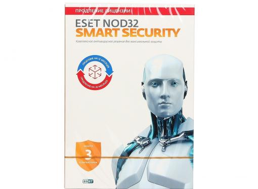 Коробка продления ESET NOD32 Smart Security - продление 20 месяцев или новая 1 год/3ПК (NOD32-ESS-2012RN(BOX)-1-1)