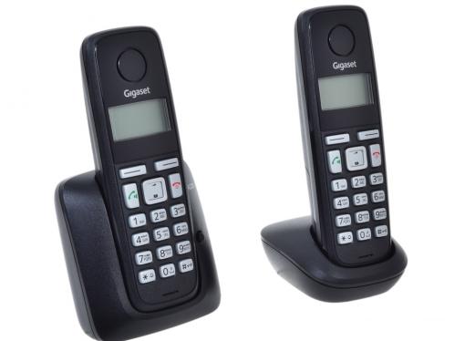 Телефон Gigaset А220 Duo Black (DECT, две трубки)