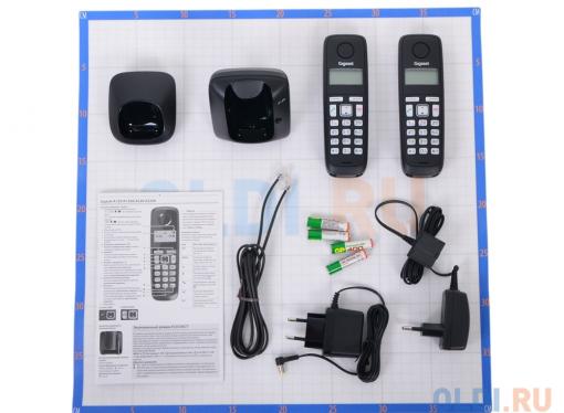 Телефон Gigaset А120 Duo Black (DECT, две трубки)