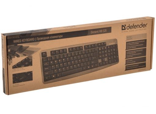 Клавиатура Defender Element HB-520 USB G(Серый) 104+3кн. управление