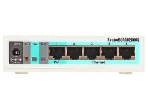 Коммутатор Mikrotik RB260GS 5x10/100/1000Mbps 1xSFP