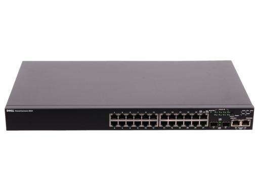 Коммутатор Dell PowerConnect 3524 управляемый 24 порта 10/100Mbps 2хSFP 210-19768-1