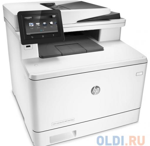 МФУ HP Color LaserJet Pro M477fnw (CF377A) принтер/сканер/копир/факс, A4, ADF, 27/27 стр/мин, 512Мб, USB, LAN, WiFi