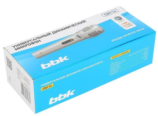 Микрофон BBK CM114 серебряный