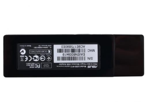 Беспроводной Wi-Fi адаптер ASUS USB-N13 802.11bgn, 300Mbps, 2.4GHz, USB
