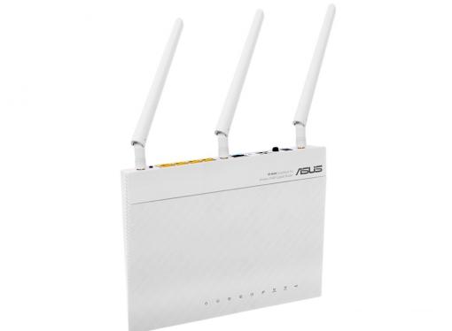 Маршрутизатор ASUS RT-N66W Гигабитный Двухдиапазонный WIFI роутер 2.4/5ГГц, режим повторителя, 2хUSB2.0, MDI-X, белый