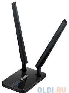 Беспроводной Wi-Fi адаптер ASUS USB-N14 802.11bgn, 300Mbps, 2.4GHz, USB