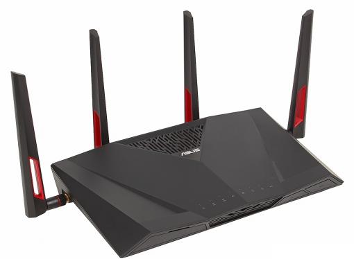 Маршрутизатор ASUS RT-AC88U Двухдиапазонный маршрутизатор с поддержкой Wi-Fi 802.11ac (до 3167 Мбит/с)  и Gigabit Ethernet